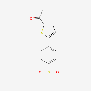 1-{5-[4-(Methylsulfonyl)phenyl]-2-thienyl}ethanone