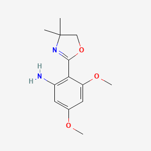 2-(4,4-Dimethyl-4,5-dihydrooxazol-2-yl)-3,5-dimethoxyaniline