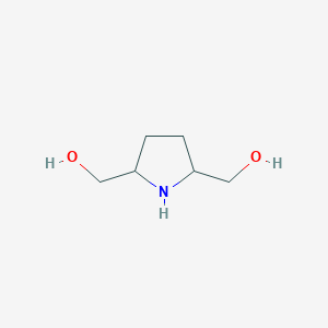 molecular formula C6H13NO2 B1286398 吡咯烷-2,5-二甲醇 CAS No. 5626-66-4