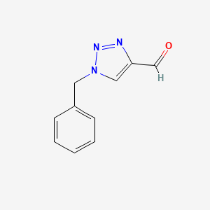 molecular formula C10H9N3O B1286408 1-苄基-1H-1,2,3-三唑-4-甲醛 CAS No. 124940-34-7