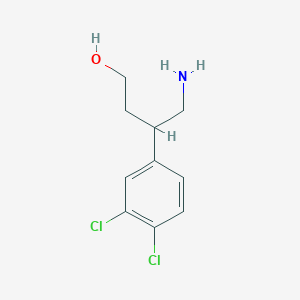 B128641 4-Amino-3-(3,4-dichlorophenyl)butan-1-ol CAS No. 152298-51-6