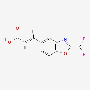 2-(Difluoromethyl)benzo[d]oxazole-5-acrylic acid