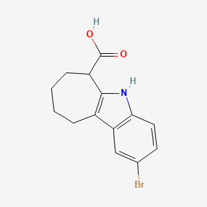 2-Bromo-5,6,7,8,9,10-hexahydro-cyclohepta[b]indole-6-carboxylic acid