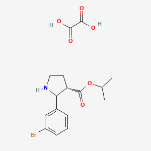 (3S)-Isopropyl 2-(3-bromophenyl)pyrrolidine-3-carboxylate oxalate