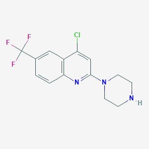 4-Chloro-2-(piperazin-1-YL)-6-(trifluoromethyl)quinoline