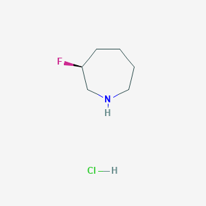 molecular formula C6H13ClFN B12864156 (S)-3-Fluoroazepane hydrochloride 