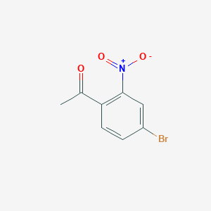 molecular formula C8H6BrNO3 B1286419 1-(4-Bromo-2-nitrophenyl)ethanone CAS No. 90004-94-7