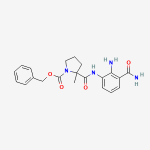 Benzyl 2-(2-amino-3-carbamoylphenylcarbamoyl)-2-methylpyrrolidine-1-carboxylate