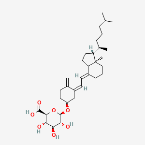 (2S,3S,4S,5R,6R)-3,4,5-Trihydroxy-6-(((1S,Z)-3-(2-((1R,7aR,E)-7a-methyl-1-((R)-6-methylheptan-2-yl)octahydro-4H-inden-4-ylidene)ethylidene)-4-methylenecyclohexyl)oxy)tetrahydro-2H-pyran-2-carboxylic acid