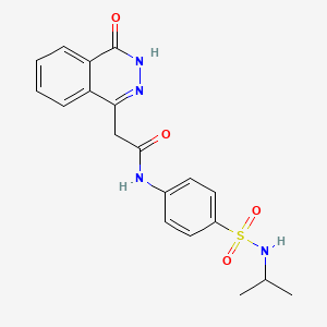 N-(4-(N-isopropylsulfamoyl)phenyl)-2-(4-oxo-3,4-dihydrophthalazin-1-yl)acetamide