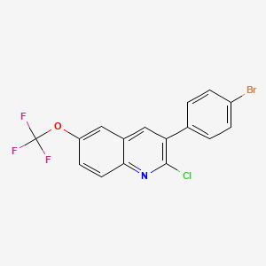 3-(4-Bromophenyl)-2-chloro-6-(trifluoromethoxy)quinoline