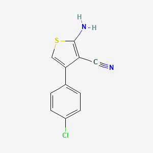 molecular formula C11H7ClN2S B1286437 2-Amino-4-(4-chlorophenyl)thiophene-3-carbonitrile CAS No. 86604-36-6