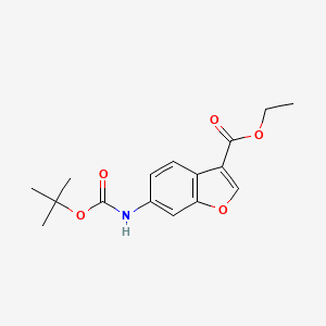 Ethyl 6-((tert-butoxycarbonyl)amino)benzofuran-3-carboxylate