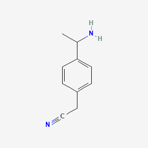 2-(4-(1-Aminoethyl)phenyl)acetonitrile