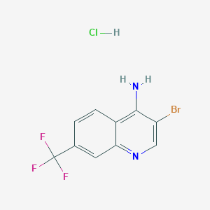 3-Bromo-7-(trifluoromethyl)quinolin-4-amine hydrochloride