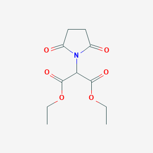 B128644 Diethyl 2-(2,5-dioxopyrrolidin-1-yl)malonate CAS No. 143801-19-8
