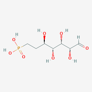 ((3R,4R,5S,6R)-3,4,5,6-Tetrahydroxy-7-oxoheptyl)phosphonic acid