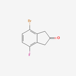 4-Bromo-7-fluoroindan-2-one