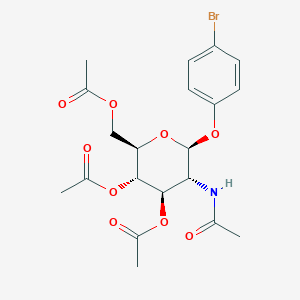 molecular formula C20H24BrNO9 B1286449 4-溴苯基 2-乙酰氨基-3,4,6-三-O-乙酰-2-脱氧-b-D-吡喃葡萄糖苷 CAS No. 38229-74-2