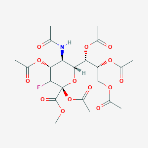 (1S,2R)-1-((2R,3S,4R,6S)-3-Acetamido-4,6-diacetoxy-5-fluoro-6-(methoxycarbonyl)tetrahydro-2H-pyran-2-yl)propane-1,2,3-triyl triacetate