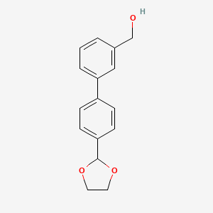 [4'-(1,3-Dioxolan-2-yl)[1,1'-biphenyl]-3-yl] methanol