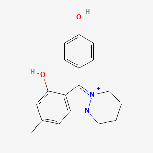 1-Hydroxy-11-(4-hydroxyphenyl)-3-methyl-6,7,8,9-tetrahydropyridazino[1,2-a]indazol-10-ium