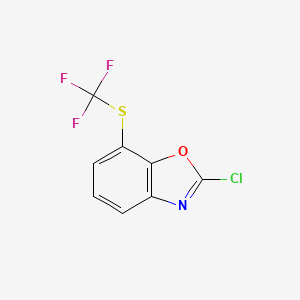 2-Chloro-7-((trifluoromethyl)thio)benzo[d]oxazole