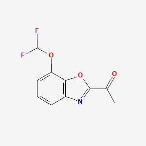 1-(7-(Difluoromethoxy)benzo[d]oxazol-2-yl)ethanone