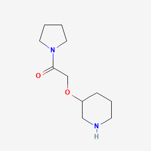 2-(Piperidin-3-yloxy)-1-(pyrrolidin-1-yl)ethan-1-one