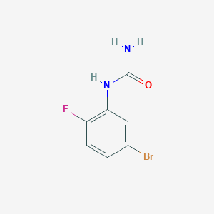 molecular formula C7H6BrFN2O B12864670 5-Bromo-2-fluorophenylurea 