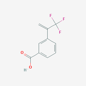 molecular formula C10H7F3O2 B12864736 3-[1-(Trifluoromethyl)vinyl]benzoic acid 