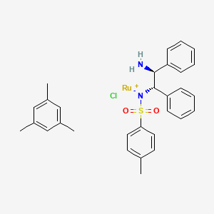 molecular formula C30H33ClN2O2RuS B1286477 RuCl[(S,S)-TsDPEN](mesitylene) CAS No. 174813-81-1