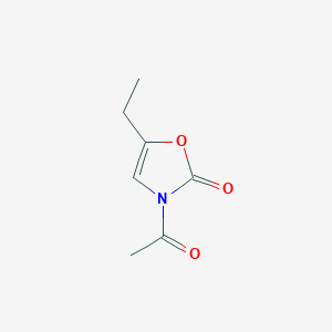 molecular formula C7H9NO3 B12864789 3-Acetyl-5-ethyloxazol-2(3H)-one 