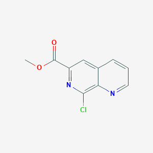 molecular formula C10H7ClN2O2 B12864807 Methyl 8-chloro-1,7-naphthyridine-6-carboxylate 