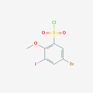 5-Bromo-3-iodo-2-methoxybenzenesulphonyl chloride