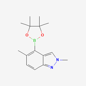 2,5-Dimethyl-4-(4,4,5,5-tetramethyl-1,3,2-dioxaborolan-2-yl)-2H-indazole