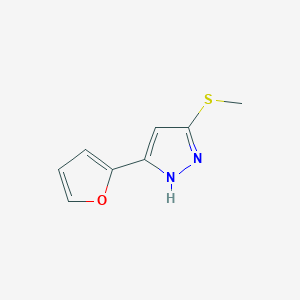 3-(2-Furyl)-5-(Methylthio)-1H-Pyrazole