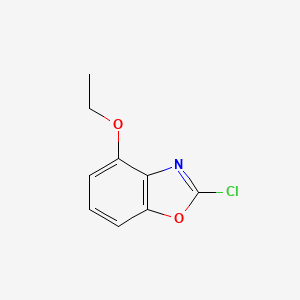 molecular formula C9H8ClNO2 B12864953 2-Chloro-4-ethoxybenzo[d]oxazole 