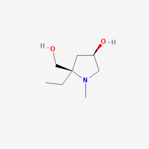 (3R,5R)-5-ethyl-5-(hydroxymethyl)-1-methylpyrrolidin-3-ol