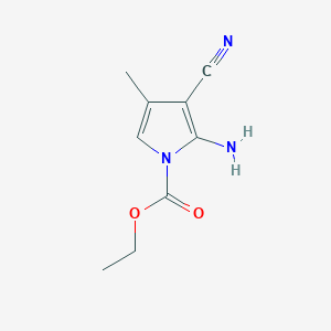 ethyl 2-amino-3-cyano-4-methyl-1H-pyrrole-1-carboxylate