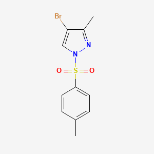 molecular formula C11H11BrN2O2S B12865029 4-Bromo-3-methyl-1-tosyl-1H-pyrazole 