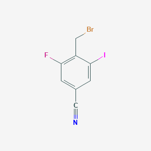 4-(Bromomethyl)-3-fluoro-5-iodobenzonitrile