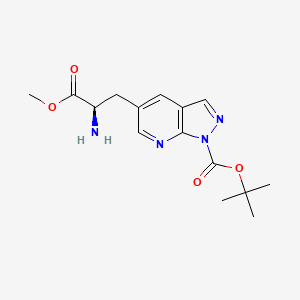 tert-Butyl (R)-5-(2-amino-3-methoxy-3-oxopropyl)-1H-pyrazolo[3,4-b]pyridine-1-carboxylate