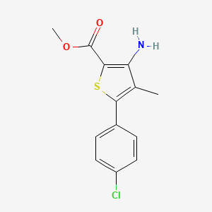 Methyl 3-amino-4-methyl-5-(4-chlorophenyl)thiophene-2-carboxylate