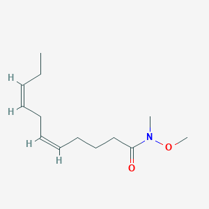 molecular formula C13H23NO2 B12865098 (5Z,8Z)-N-methoxy-N-methylundeca-5,8-dienamide 