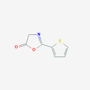 molecular formula C7H5NO2S B12865099 2-(Thiophen-2-yl)oxazol-5(4H)-one 