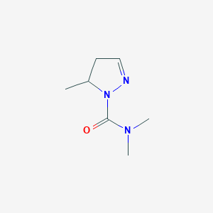 molecular formula C7H13N3O B12865100 N,N,5-Trimethyl-4,5-dihydro-1H-pyrazole-1-carboxamide 