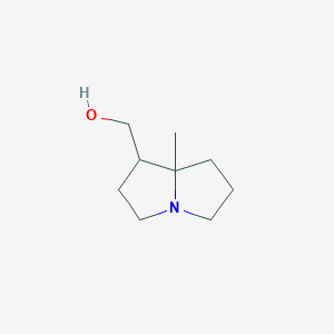 (8-Methyl-1,2,3,5,6,7-hexahydropyrrolizin-1-yl)methanol