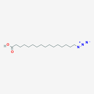 molecular formula C16H31N3O2 B1286512 16-Azidohexadecanoic acid CAS No. 112668-54-9
