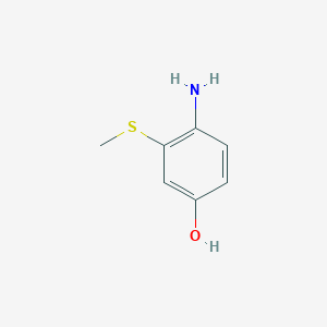 molecular formula C7H9NOS B1286513 4-Amino-3-(methylsulfanyl)phenol CAS No. 37407-24-2